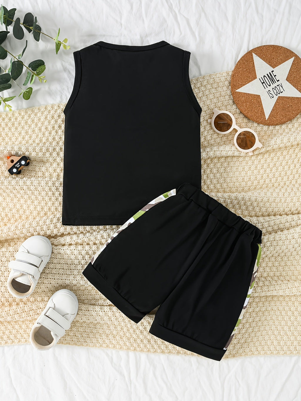 Sommerlig Tank Top Sett for Barn - Topp og Shorts