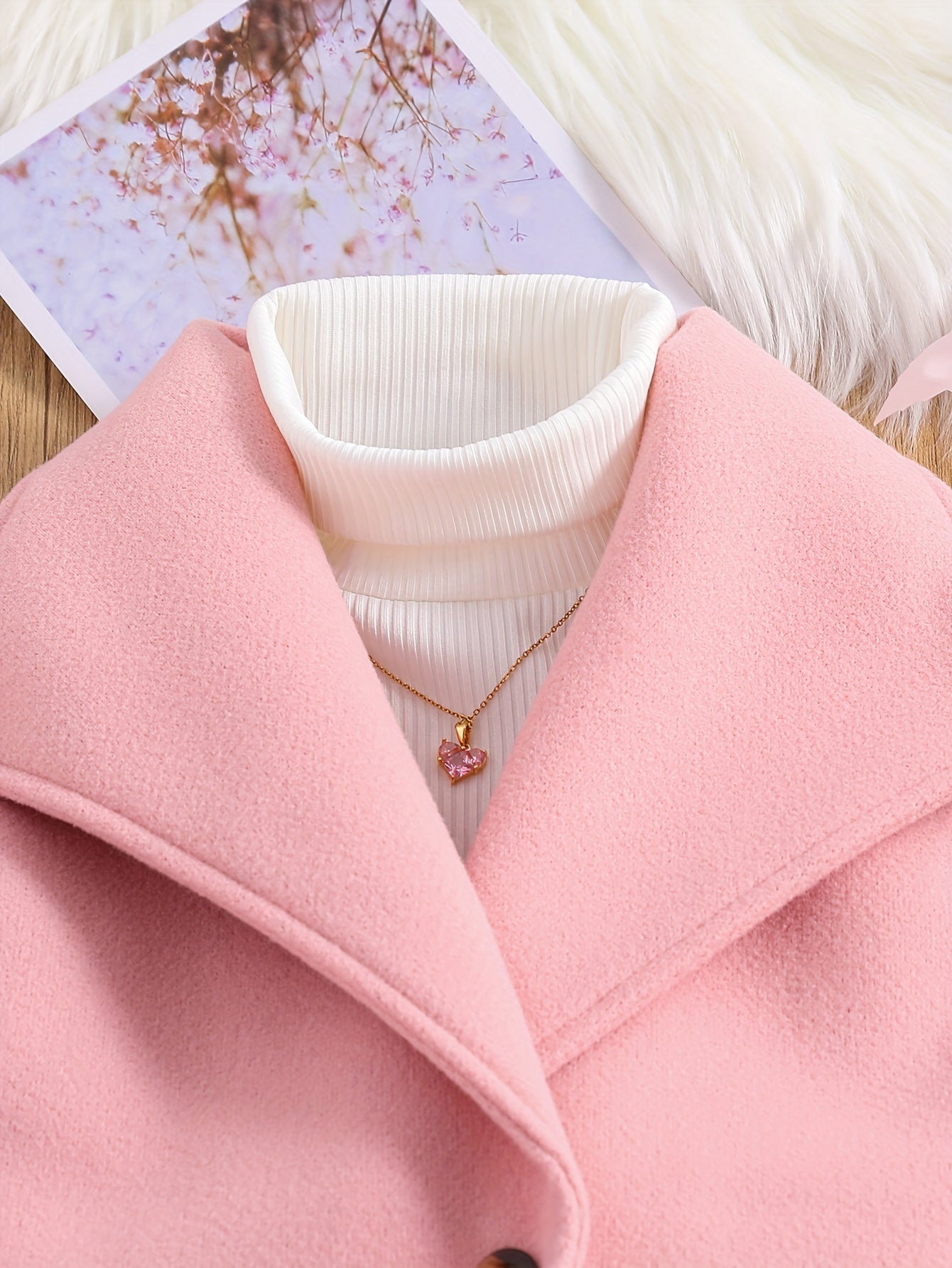 Toddler Girls 3 Packs Set Kids Clothes Solid Lapel Open Front Jacket + Solid Pullover + Pants Set Spring Fall