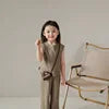Children's Sleeveless Girls Clothing Sets Spring Summer 100% Cotton Cartoon Smart Casual Wholesale Customized Logo