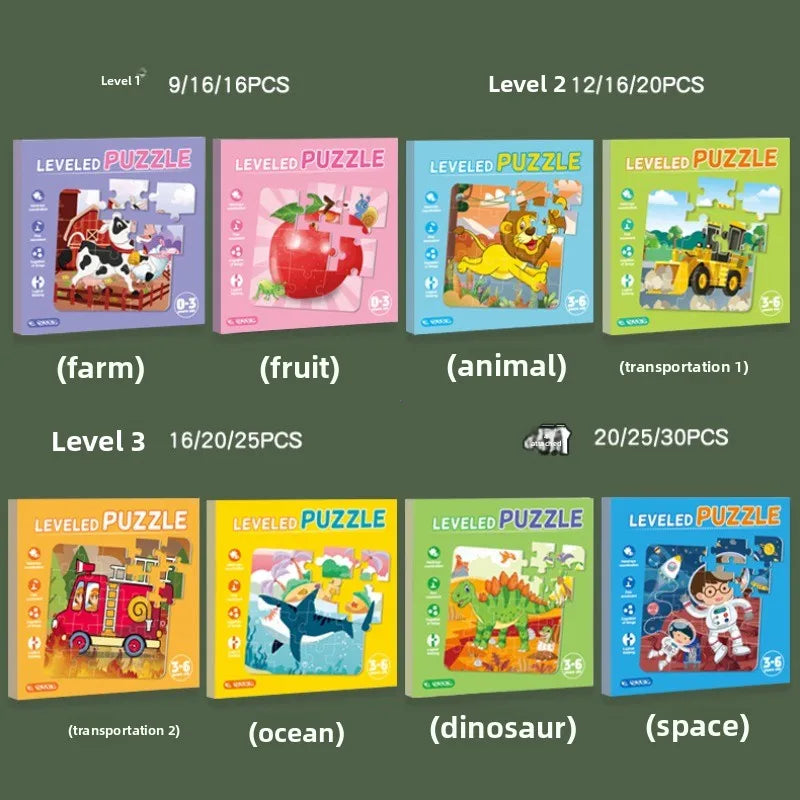 Advanced Book Style Magnetic Puzzle Three in One Early Education Gift for Boys And Girls Kindergarten Intelligence Toys Gifts