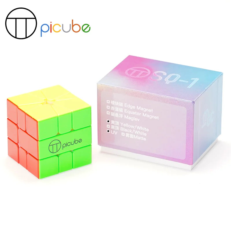 [Picube customized]YJ MGC SQ1 3x3x3 YongJun Square-1 Magnetic Cube Square1 Puzzle Cubes Square One Educational Toys for children