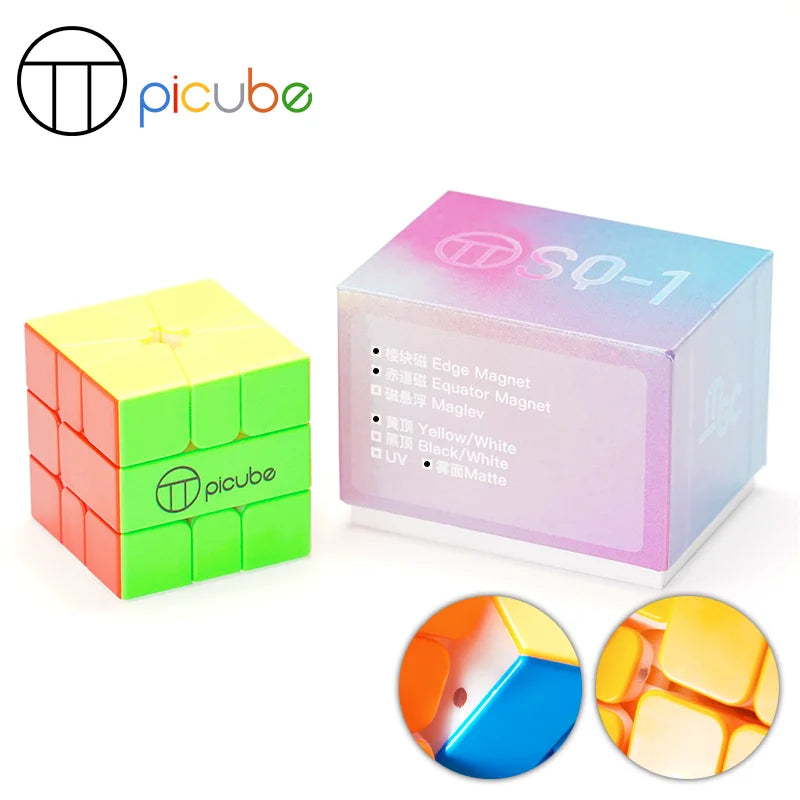 [Picube customized]YJ MGC SQ1 3x3x3 YongJun Square-1 Magnetic Cube Square1 Puzzle Cubes Square One Educational Toys for children