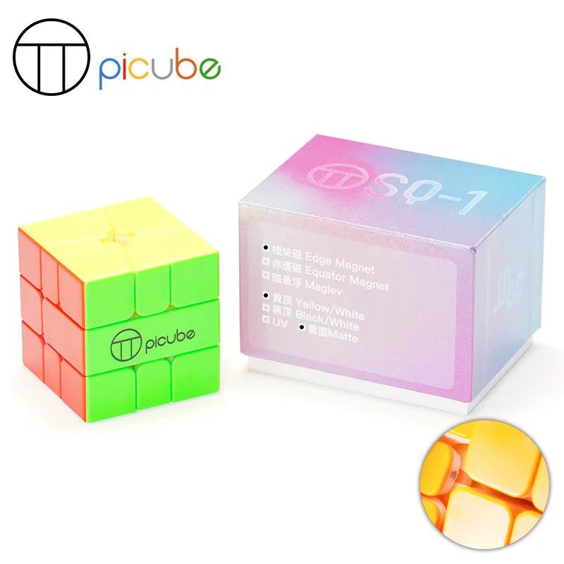 [Picube customized]YJ MGC SQ1 3x3x3 YongJun Square-1 Magnetic Cube Square1 Puzzle Cubes Square One Educational Toys for children