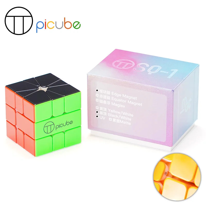 [Picube customized]YJ MGC SQ1 3x3x3 YongJun Square-1 Magnetic Cube Square1 Puzzle Cubes Square One Educational Toys for children