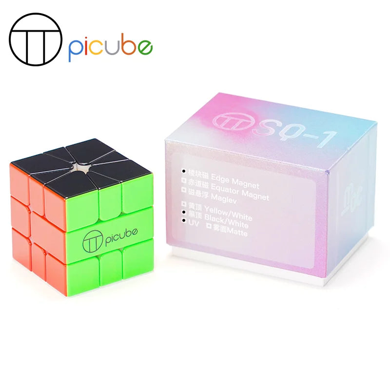 [Picube customized]YJ MGC SQ1 3x3x3 YongJun Square-1 Magnetic Cube Square1 Puzzle Cubes Square One Educational Toys for children