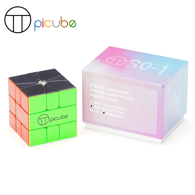 [Picube customized]YJ MGC SQ1 3x3x3 YongJun Square-1 Magnetic Cube Square1 Puzzle Cubes Square One Educational Toys for children