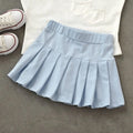 2023 Summer Kawaii Skirt For Girl Korean Fashion Aesthetic Sweet Dress Casual Chic Solid Color Children Clothes Cute Party Dress