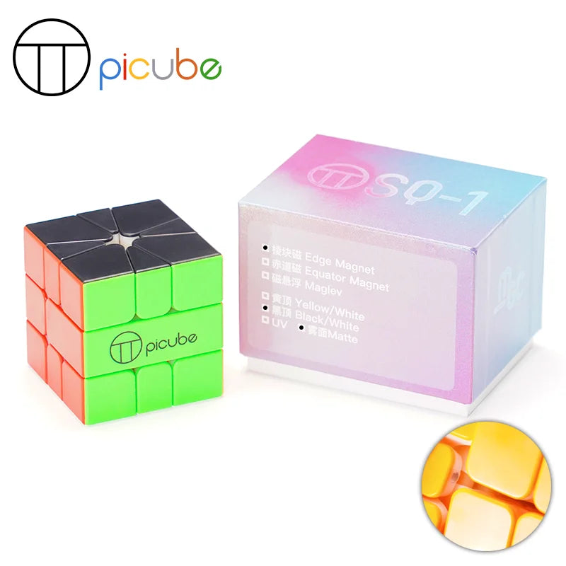 [Picube customized]YJ MGC SQ1 3x3x3 YongJun Square-1 Magnetic Cube Square1 Puzzle Cubes Square One Educational Toys for children