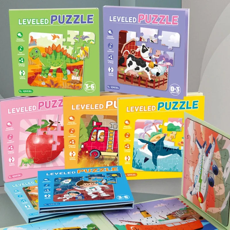 Advanced Book Style Magnetic Puzzle Three in One Early Education Gift for Boys And Girls Kindergarten Intelligence Toys Gifts