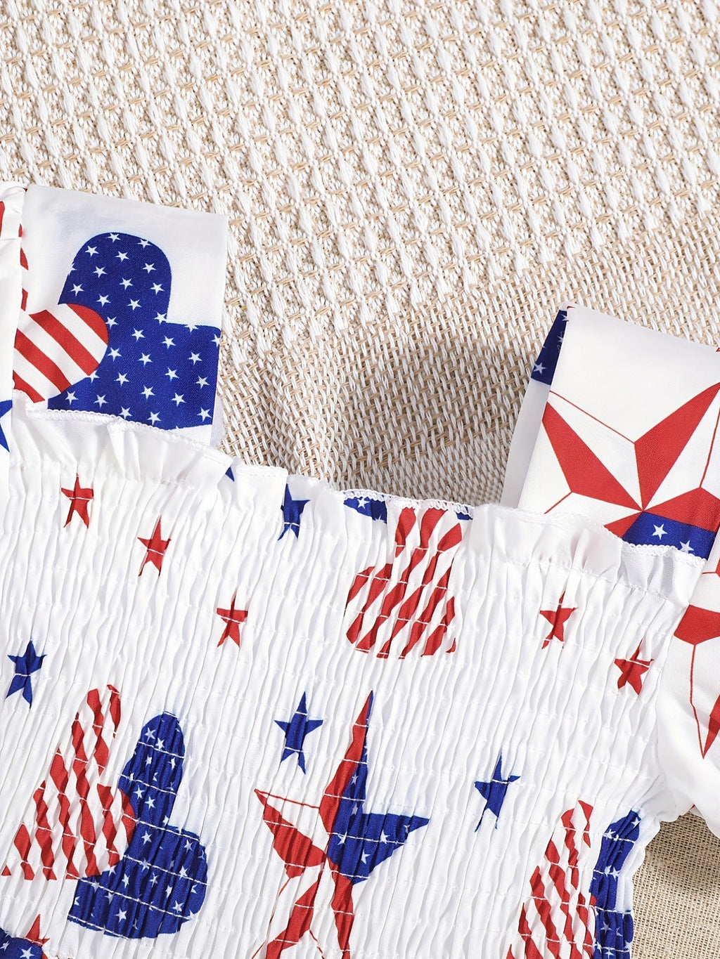 Sommerkjole Barn - Blå USA Flagg