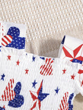 Sommerkjole Barn - Blå USA Flagg